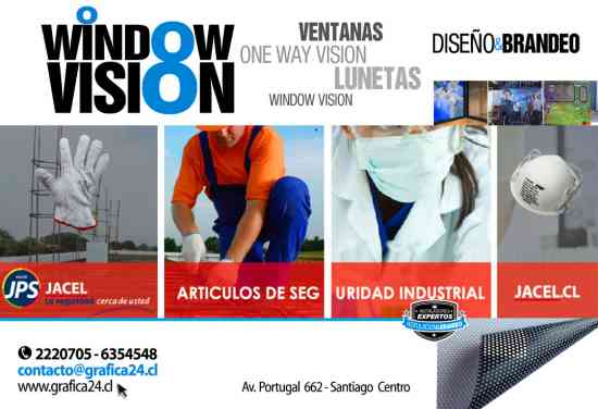 AUTOADHESIVO WINDOW VISION CON PUBLICIDAD PARA VENTANALES