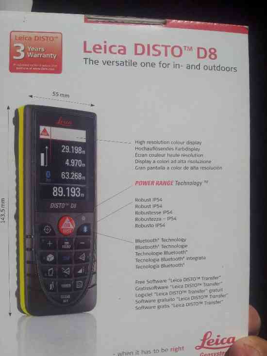 Distanciometro Laser Leica Disto D5 764550