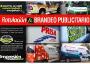 Rotulacion y branding publicitario de vehiculos comerciales